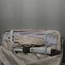 MOMFANN Baby Bassinet Bedside Sleeper, Upgraded Stability Bedside Crib with Full Mesh Sides, Soft Sheet, 6-Height Adjustment, Storage Basket, Easy Folding Portable Bassinet for Newborns, Oatmeal