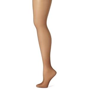 Hanes Women's Control Top Sheer Toe Silk Reflections Panty Hose, Gentle Brown, E/ F