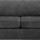 T Cushion Sofa Slipcover 3 Pieces Sofa Covers for T Cushion Couch Soft Couch Covers Sofa Slip Cover Furniture Covers with 2 Individual T Shape Seat Covers (Dark Gray, 2 Cushions)