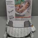 Ingenuity Foldaway 2-Position Baby Bath Seat, Adjustable Support for Sink or Bathtub, Ages 0-6 Months up to 20 Pounds, Machine-Washable Sling (Gray Swirls)