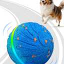 Xeuch Smart Interactive Dog Balls, Automatic Moving Ball for Medium and Large Dogs, ETPU New Material, Motion Activated Rolling & Rotating Bouncy Toy for Dog Enrichment & Stimulation (Deep Blue)