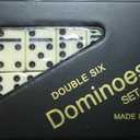 Dominoes Double Six Game Mini Travel Set of 28 Travel Game Tile Size is 1 5/8 inch x 3/4 inch x 1/4 inch for Travel