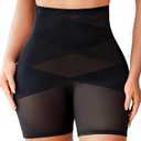 Avidlove Shapewear for Women Tummy Control Body Shaper Shorts High Waist Thigh Slimmer Panties L