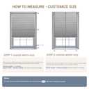 Boolegon No Drill Cellular Shades for Indoor Windows,White,32" W x 48" H