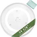DE74-20002B WB49X10063 14 1/8" Microwave Plate Replacement for G-E S-amsung, Microwave Glass Turntable Plate Replace W11402532 W10132127, Heat Resistant & Durable by Fetechmate- Dishwasher Safe, 14 1/8 in