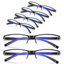 Reading Glasses Men,Spring Hinge Blue Light Blocking Readers,Anti Eyestrain Computer Magnifying Eyeglasses.+1.50