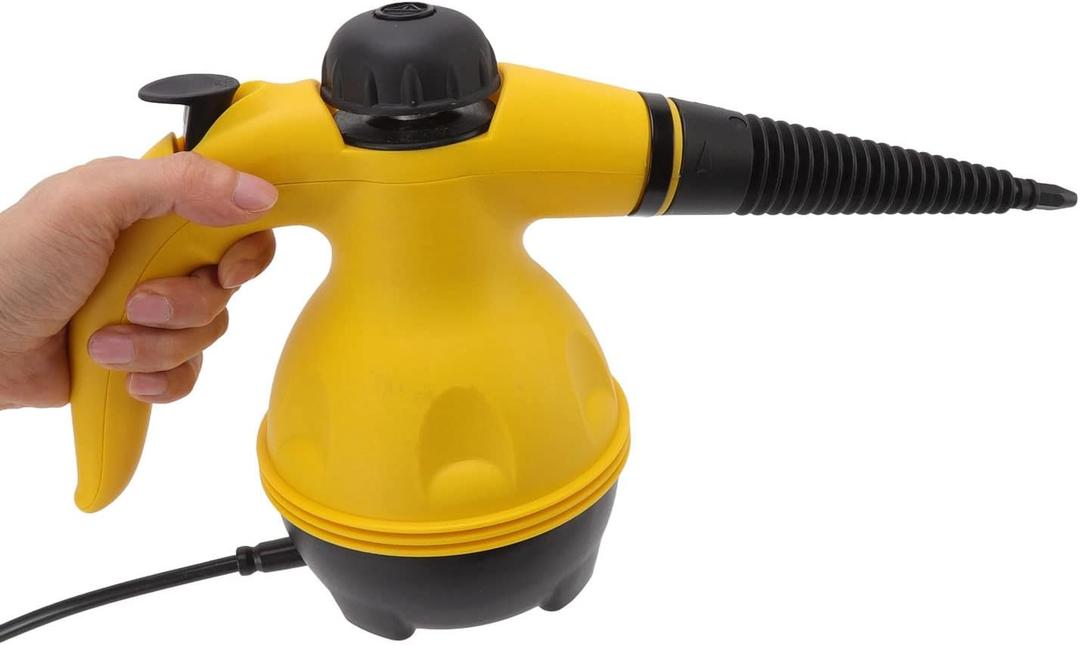 Handheld Steam Cleaner, 1000W Power Portable Electric Pressurized Steam Cleaner Tool for, Car, Grout, Window, Grime, Grease (US Plug 110V)
