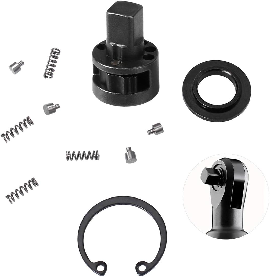 Huegexpen 42-06-1030 3/8" M12 Ratchet Head Anvil Service Kit for Milwauk-ee 2457-20, 2457-21, 42-06-1025 Cordless Ratchet