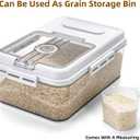 DEAYOU Bread Box for Kitchen Counter, Airtight Bread Storage Container for Homemade Bread, Time Recording Bread Keeper with Lid, Clear Bread Holder for Sourdough, Loaf, Toast, Bagel, Donut, Cookies