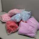 8 Pcs Valentine's Fleece Throw Blanket for Girl 40x60 in Sleepover Blankets for Galentine's Party Wedding Guest Slumber Favors Cozy Movie Night Blanket Set(Pink, Light Purple, Rose Red, Light Blue)