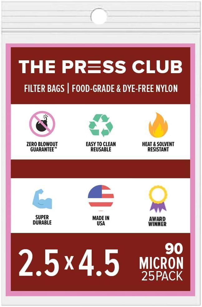 90 Micron | Premium Nylon Tea Filter Bags | 2.5" x 4.5" | 25 Pack