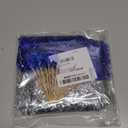 Gyufise 30Pcs Foil Firework Cupcake Toppers Sparkle Tinsel Cake Toppers Tinsel Drink Cake Decoration Cocktail Picks for Birthday Wedding Graduation Party Supplies Silver Dark Blue