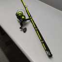 Zebco Big Cat Conventional Reel and Fishing Rod Combo, 8-Foot 2-Piece Fishing Pole, Right-Hand Retrieve, Pre-Spooled with 30-Pound Hi-Vis Zebco Line, All-Brass Gear Drive, Size 500 Reel, Green
