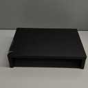 TEAMIX 14.2 inch Monitor Stand Riser, Wood Monitor Riser with Storage for Desk Small Monitor Stand TV/Screen/PC/Laptop Riser Computer Stand Desktop Shelf (Black-14.2 inch)