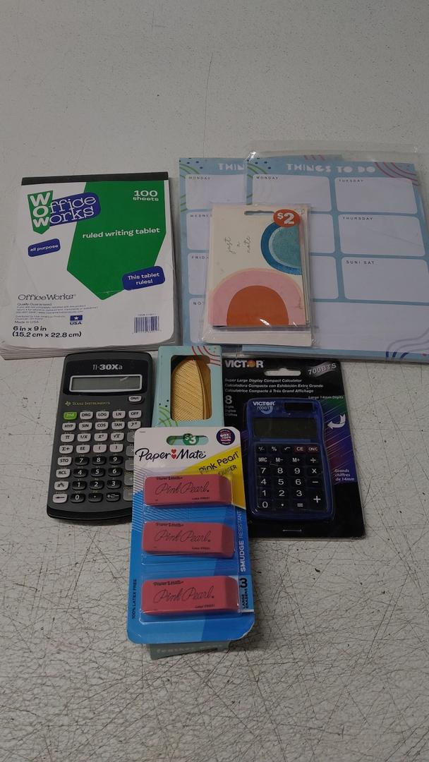 Set of Office Supplies, 8 count 