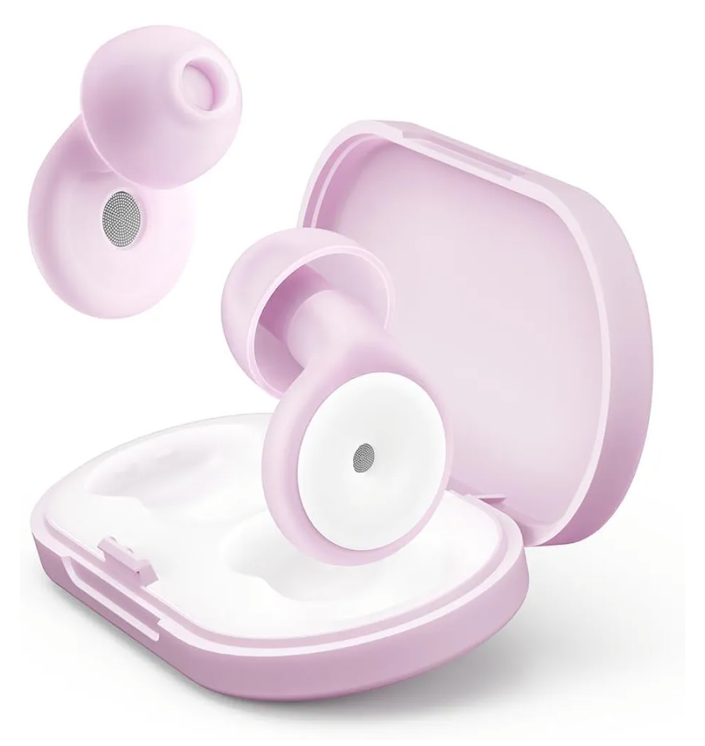 Ear Plugs for Sleeping Noise Reduction, 30dB Ear Plugs for Hearing Protection, 4 Pair Eartips Silicone Soft Reusable EarPlugs for Sleep, Concert, Focus with Case