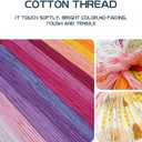 Joyhoor Stamped Cross Stitch Kits for Beginners, Needlepoint Kits for Adults, 11CT Counted Embroidery Kits-Cats Admiring The Moon 18x18 inchs (Artstyle07)