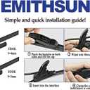 OEM QUALITY 22" + 22" Premium All-Seasons Stable And Quiet Windshield Wiper Blades(Set of 2)