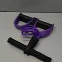 Multifunction Tension Rope, 6-Tube Elastic Yoga Pedal Puller Resistance Band, Natural Latex Tension Rope Fitness Equipment, for Abdomen/Waist/Arm/Leg Stretching Slimming Training (Purple)