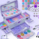 Kids Makeup Kit for Girls - Washable Play Set for Dress Up, Non-Toxic Cosmetic Kit, Birthday Gift for Children 3-12 Years Old