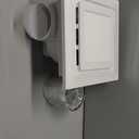 FEITON Bathroom Exhaust Fan with Light, Ceiling Mount, 110 CFM 1.0 Sones 4 Inch Duct, Quiet Square Bath Fan Light Combo, Shower Exhaust Fan with Light