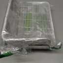 Rabbit Litter Box for Cage Corner Bunny Toilet Small Animal Potty Training with Dustpan Broom Chew Toys for Chinchilla Ferret Hedgehog Gerbil (10 Pcs) (White)