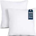Utopia Bedding Throw Pillows Insert (Pack of 2, White) - 18 x 18 Inches Bed and Couch Pillows - Indoor Decorative Pillow