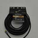 GE RG6 Coaxial Cable, 25 ft. F-Type Connectors, Quad Shielded Coax Cable, 3 GHz Digital, In-Wall Rated, Ideal for TV Antenna, DVR, VCR, Satellite, Cable Box, Home Theater, Black, 33531