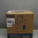 Aeitto Nugget Ice Maker Countertop, Pellet Ice Machine Soft Chewable Ice 40lbs/Day, One-Click Operation, Auto Self-Cleaning Crushed Ice Makers Stainless with Scoop for Home/Kitchen/Office (Grey)