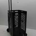 Olympiatools Pack-N-Roll Mesh Rolling Cart, 55 lb, Plastic, Black