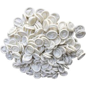 ANSLYQA Finger Cots, (Medium,1200 Pcs) Disposable Latex Finger Covers Anti Static Rubber Fingertips Protective for Electronic Repair,Crafting Industrial Apply,White