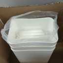 N. NETDOT 3 Pack 10L / 2.6 Gallon Small Trash Can with Lid, Bathroom Garbage Can with Pop-Up Lid, Waste Basket for Bathroom, Kitchen, Bedroom, Powder Room, Craft Room, Office, College (Off White)