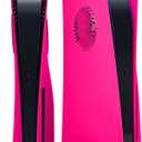 Joso Faceplate for PS5 Disc Edition, Anti-Scratch Dustproof Case Replacement, Cover Skin Fit for PS5 Console (CD-ROM) with Cooling Vent, Plates for PS5 Accessories, Easy Installation - Pink with Vent