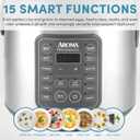 AROMA Professional Digital Rice Cooker, 10-Cup (Uncooked) / 20-Cup (Cooked), Multicooker, Slow Cooker, Steamer, Oatmeal Cooker, Egg Cooker, STS, 5 Qt, Gray, ARC-5200SG