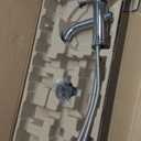 Chrome Bathroom Faucet Single Hole, Single Handle Water Faucet for Bathroom with Pop Up Drain Assembly and Water Faucet Supply Lines