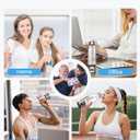 Hydrogen Water Bottle,Portable SPE/PEM Hydrogen Generator Cup 16oz,Rich Hydrogen Infused Water Maker for Health, Fitness,Gift for Home, Office & Travel (Sliver)