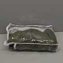 Olive Green Pinch Pleated Full Blackout Curtains Linen Blend Room Darkening Window Curtains 80 Inch for Living Room Bedroom Thermal Insulated Back Tab Pinch Pleat Drapes with Hooks Rings 2 Panels