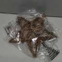 Joiedomi 8 Inch Christmas Tree Toppers, 30 LED Rustic Rattan Star Lighted for Xmas Decorations, Holiday Party Indoor Decor