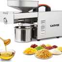 Garvee 900W Oil Press Machine, Automatic Cold& Hot Electric Oil Press Extractor, 340 Food Stainless Steel, Ideal for Pressing Peanut, Sesame Seeds, Walnut, Almond, Pumpkin, Rapeseed