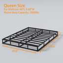 7 Inch Box Spring for Queen Bed Base, 3000lbs Heavy Duty Queen Size Box Spring Metal Mattress Foundation, Easy Assembly, Noise Free