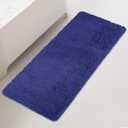 Yeaban Bathroom Runner Rug 24 x 60 Inch  Thick Chenille Long Bath Mat | Absorbent and Washable Extra Large Bath Rug Non-Slip, Plush Runner Rug for Bathroom, Shower, Sink - (Royal Blue)