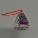 Book Ornament for Romantasy Reader, Book Lover Gifts, Bookish Merch for Women, Bookworm, Librarian, Teacher, Christmas Window & Car Hanging Decoration