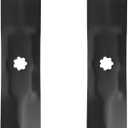 ACEBRI High Lift Blades 42 '' for John Deere AM141034, AM137329, M154062 105, 115, 125, 135, D100, D105, D110, D120, D125, D130, LA115, LA120, LA125, LA135, LT160, LT180 SST15, SST16 Mower Blade 2Pack