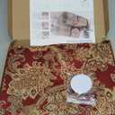 LUFEIJIASHI Recliner Chair Covers Non Slip Waterproof Large Recliner Covers for Leather Recliner,Electric Reclining Chair Covers for Living Room Dog Sofa Furniture Protective Cover Red