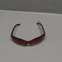 AIEYEZO Fashion Rimless Y2K Sunglasses for Women Men 2000s Wrap Around Style Sun Glasses Trendy Y2K Shades (Brown/Brown Gradient)