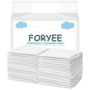 Disposable Underpads 17 x 24 Inches (25 Pack) Incontinence Bed Pads Heavy Absorbent Soft Non-Woven Fabric Breathable - White
