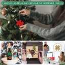 Vercraft 20 Pcs Christmas Employee Appreciation Gifts Bulk, Acrylic Puzzle Thank You Ornaments, Positive Affirmation Hanging Decor for Coworker Teacher Staff Team Gifts, Xmas Tree Party Favors