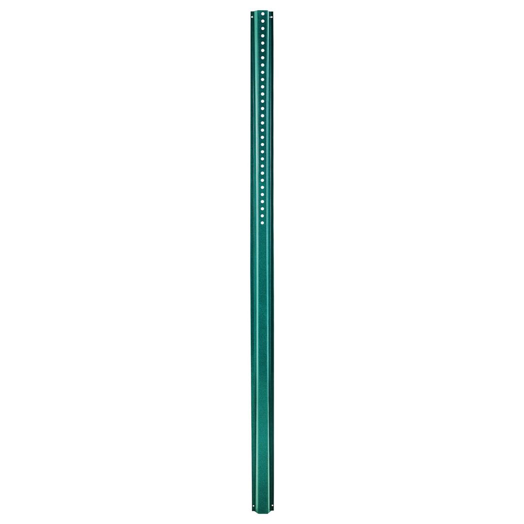 8FT U Channel Sign Post, 8 Pack Heavy Duty Steel Sign Posts with Pre-Drilled Holes & Hardware, Rust Resistant, Easy Installation for Garden, Driveway, Farm, Traffic, Street, Green