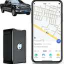 GPS Tracker for Vehicles, Over 1 Month Battery 4G LTE Hidden Tracking Device for Cars, Geo-Fencing Alerts, 10S Update, 180-day Track Playback, Real-Time Magnetic Tracker, Subscription Needed (Black)