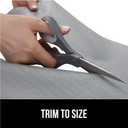 GORILLA GRIP DripGuard Shelf Liner, Non Adhesive Drawer and Kitchen Cabinet Protector, Slip Resistant BPA Free Smooth Surface Plastic Liners for Cabinets, Bathrooms, Closets, 17.5x120 Inch, Gray